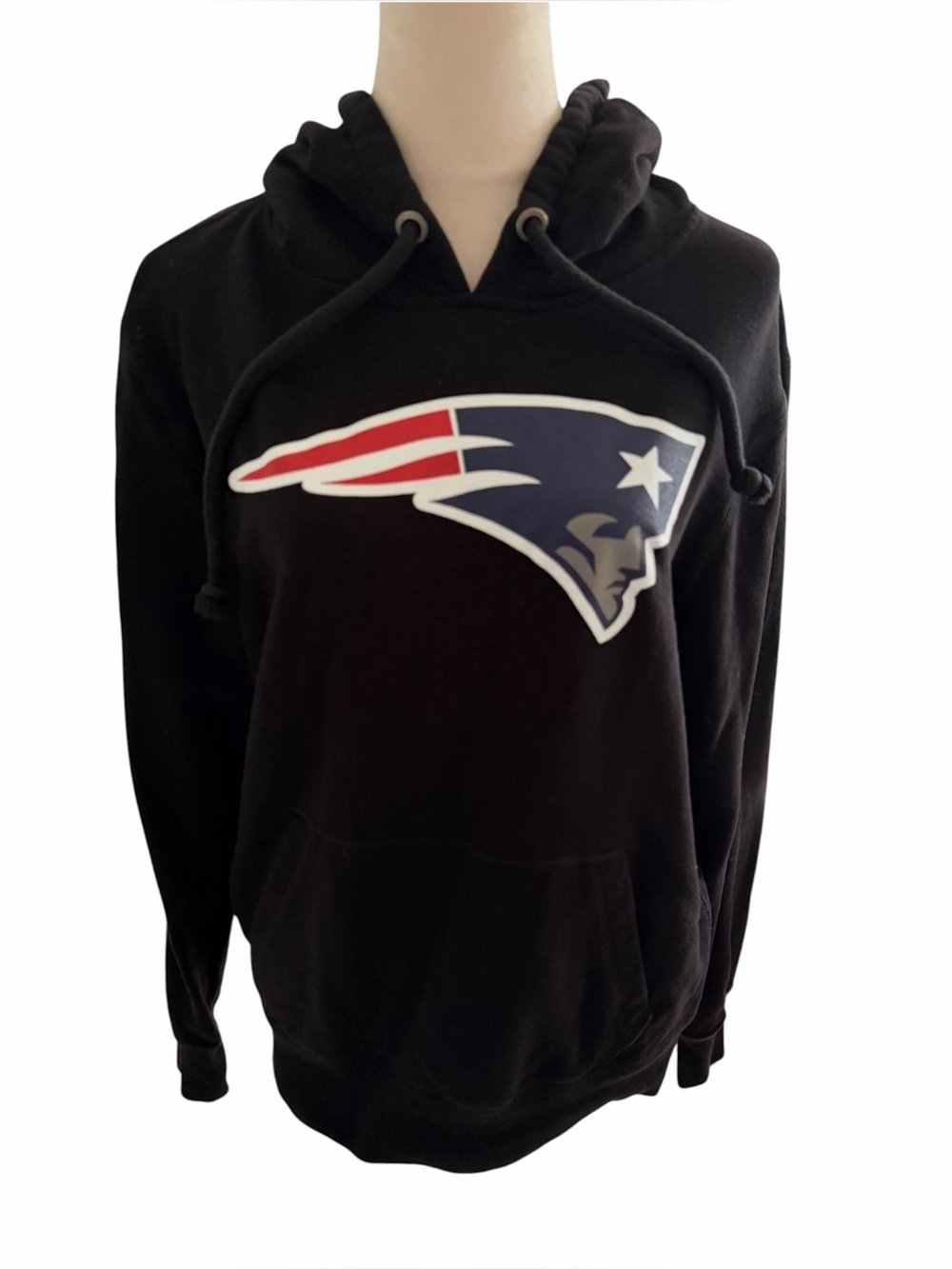 New England Patriots Men’s Medium Black Pullover Hoodie NFL Pats